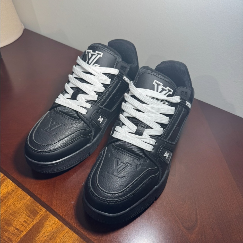 Louis Vuitton Black and White Men's Sneakers
